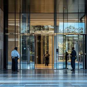 Types of Security Guards - at an office