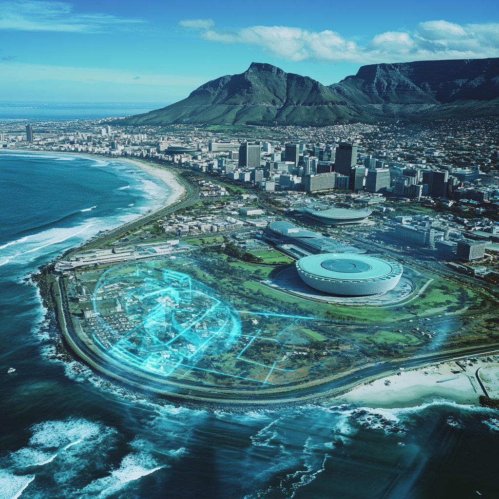 Security Services - aerial view of Cape Town