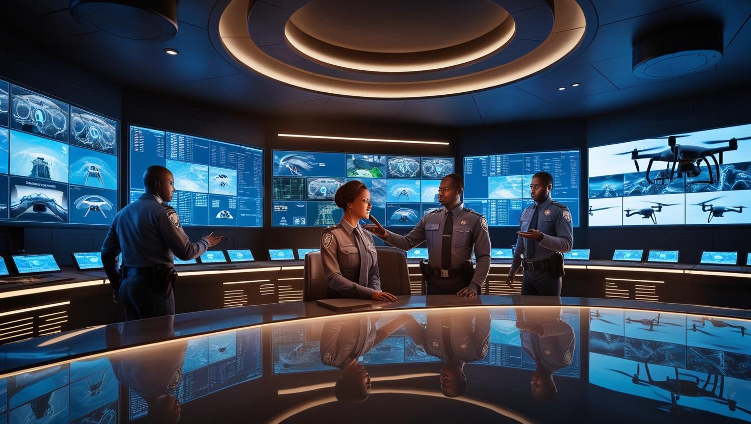 security services in cape town - futuristic security control room in Cape Town