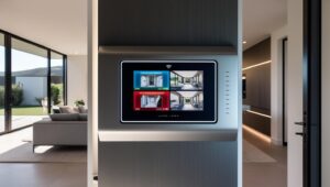 security services in cape town - high-tech security control panel in a modern home