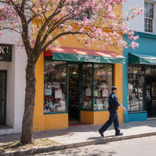 security company in Cape Town - guard patrolling store front